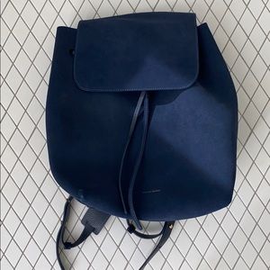 Manage Gavriel navy suede backpack